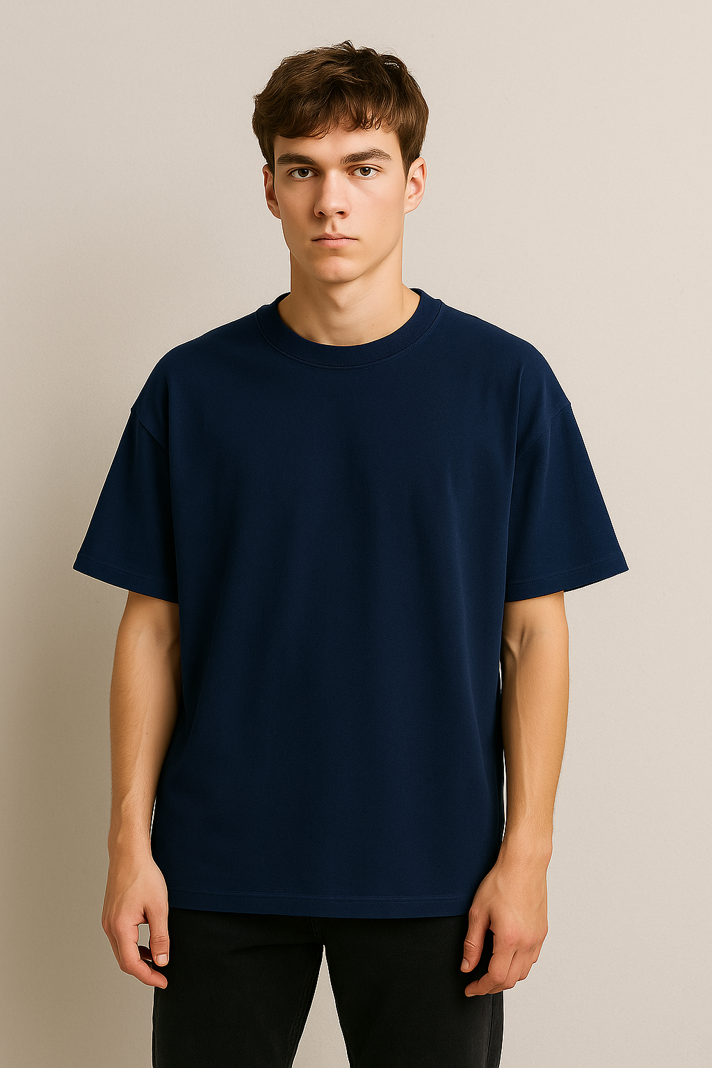 BMW M5 CS Oversized T-Shirt – French Terry Cotton, Car Blueprint Graphic