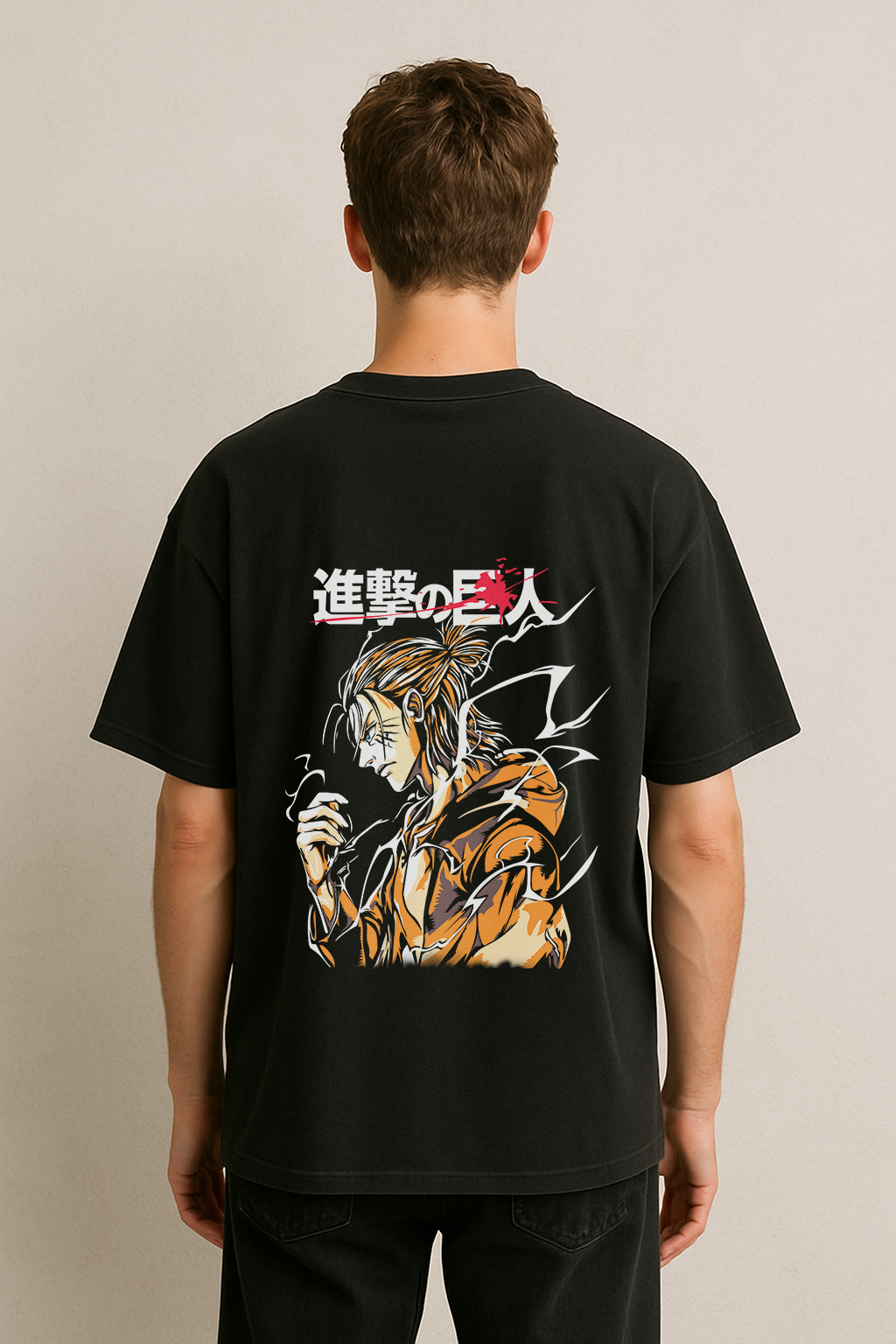 Attack Instinct Oversized T-Shirt – French Terry Cotton | Inspired by Attack on Titan