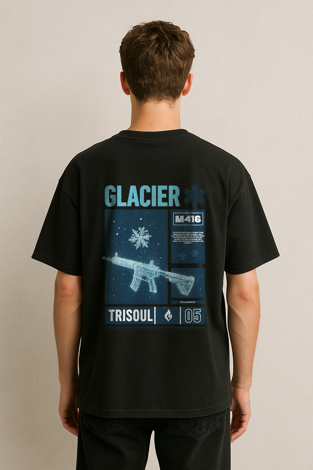 Glacier M416 Oversized French Terry Cotton T-Shirt – Trisoul
